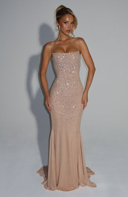 Serena Crystal Maxi Dress