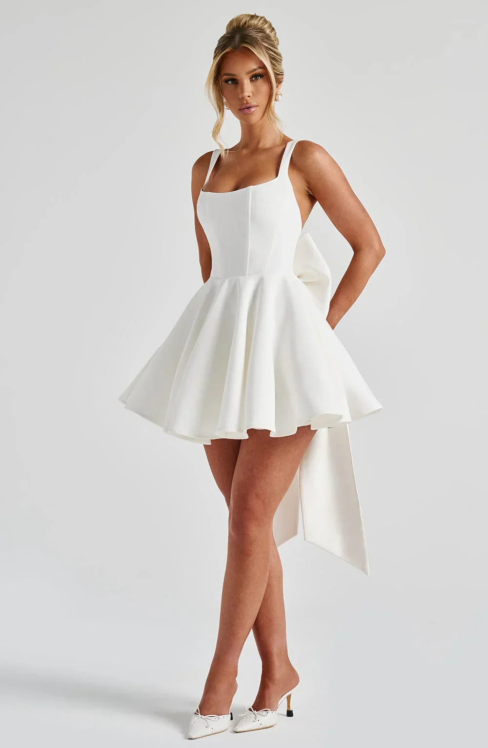 Estelle Bow Mini Dress